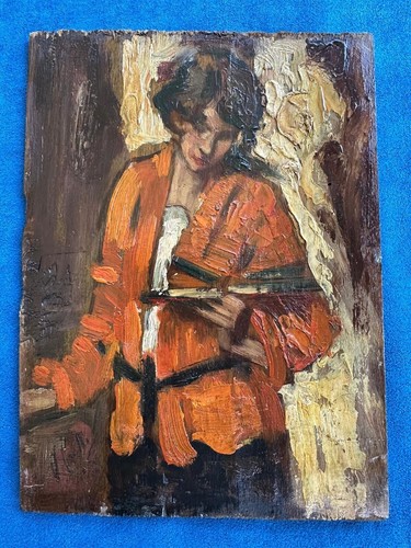 Dipinto vincenzo irolli - vincenzo, "donna